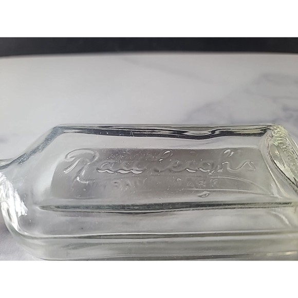 Rawleighs Glass Bottle Embossed Printing 8.5 Inches Tall pharma USA Vtg Medicine - Picture 2 of 10